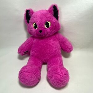 Build A Bear Midnight Glow Kitty Plush Pink Stuffed Animal‎ Toy Cat BAB 16"